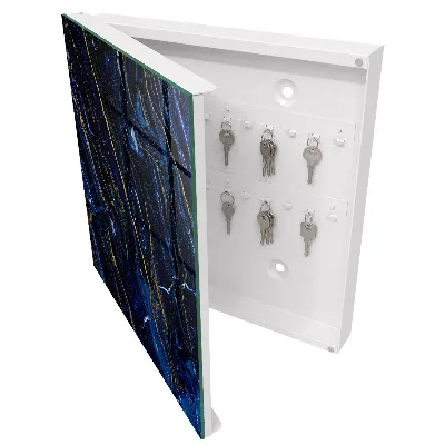 Armoire à clés design Motif bleu marine