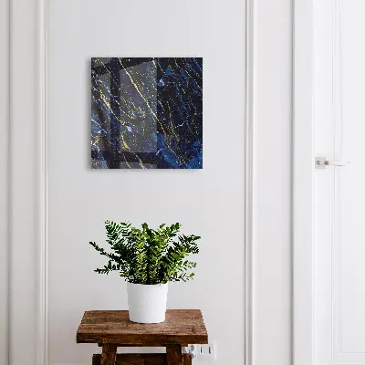 Armoire à clés design Motif bleu marine