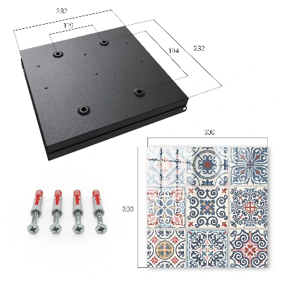 Armoire à clés design Motifs de mosaïque