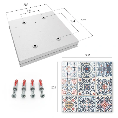 Armoire à clés design Motifs de mosaïque