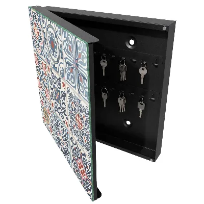 Armoire à clés design Motifs de mosaïque