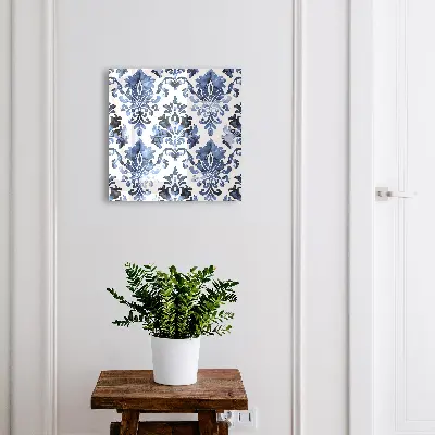 Armoire à clés décorative Ornements bleus