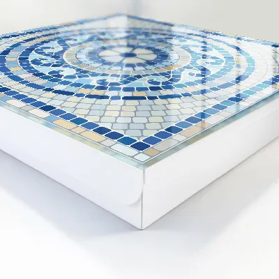 Armoire à clés décorative Mosaïque géométrique