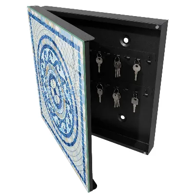 Armoire à clés décorative Mosaïque géométrique