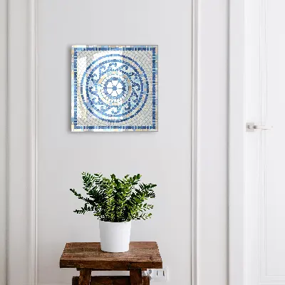 Armoire à clés décorative Mosaïque géométrique
