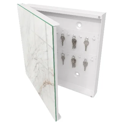 Armoire à clés design Motif crème