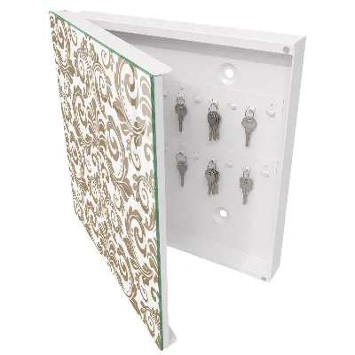 Armoire à clés design Ornement floral
