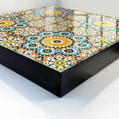 Boîte à clés murale décorative Mosaïque géométrique