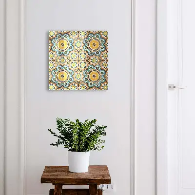 Boîte à clés murale décorative Mosaïque géométrique