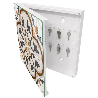 Armoire à clés design Élégance géométrique