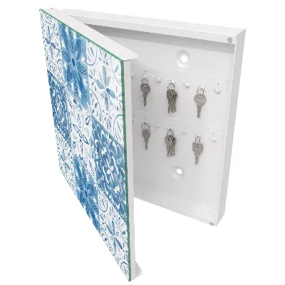 Boîte à clés murale décorative Carreaux géométriques
