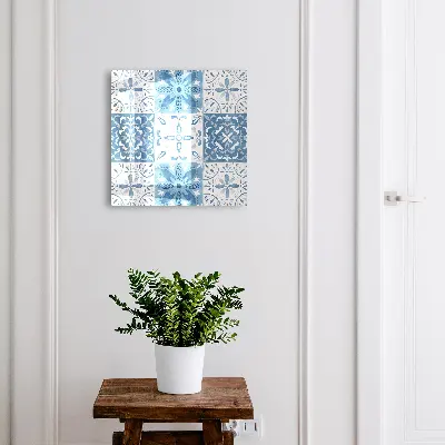Boîte à clés murale décorative Carreaux géométriques
