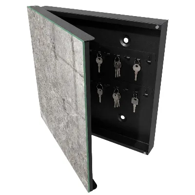 Armoire à clés design Fond en marbre