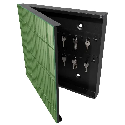 Boîte à clés murale décorative Bambou vert