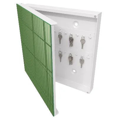 Boîte à clés murale décorative Bambou vert