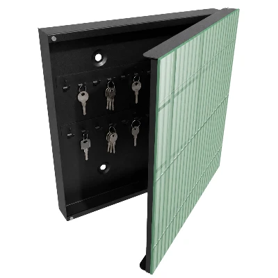 Armoire à clés décorative Rayures vertes
