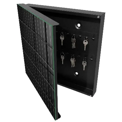 Armoire à clés décorative Rectangles noirs