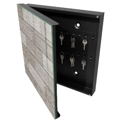 Armoire à clés design Bois gris
