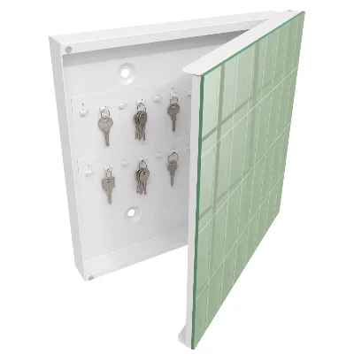 Armoire à clés décorative Carreaux verts