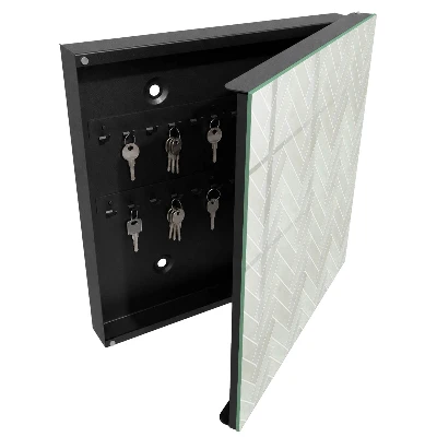 Armoire à clés design Motif à chevrons