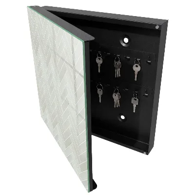 Armoire à clés design Motif à chevrons