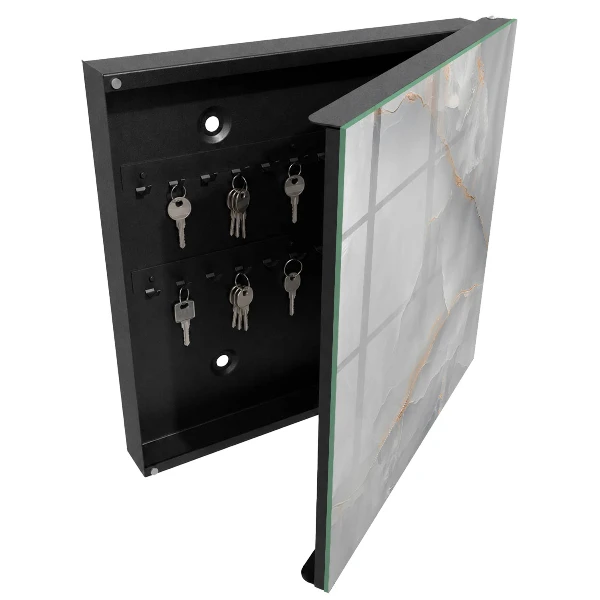 Armoire à clés décorative Élégance grise