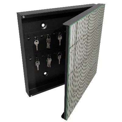 Armoire à clés décorative Carreaux gris