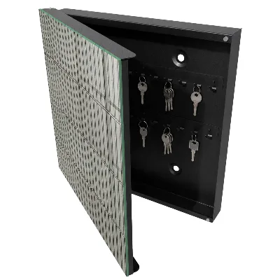 Armoire à clés décorative Carreaux gris