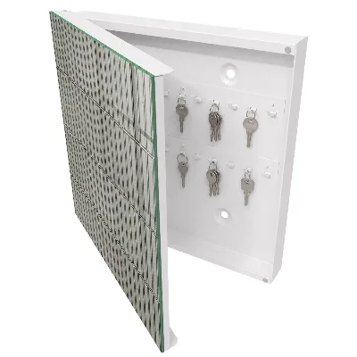 Armoire à clés décorative Carreaux gris