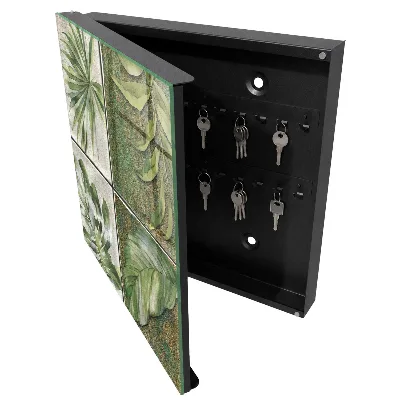 Armoire à clés décorative Carreaux végétaux