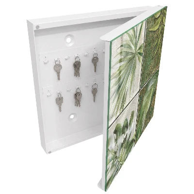 Armoire à clés décorative Carreaux végétaux