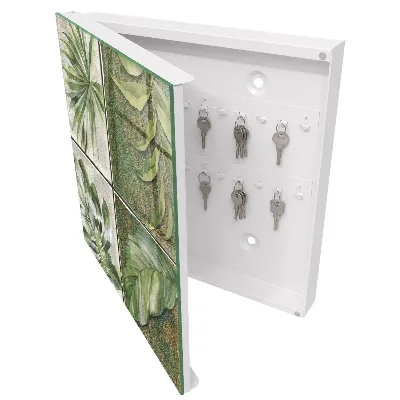 Armoire à clés décorative Carreaux végétaux