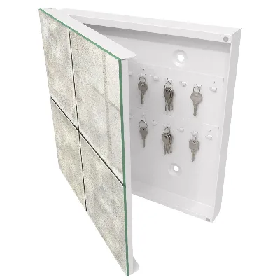 Armoire à clés décorative Carrelage beige