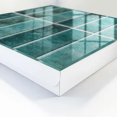 Boîte à clés murale décorative Carreaux turquoise