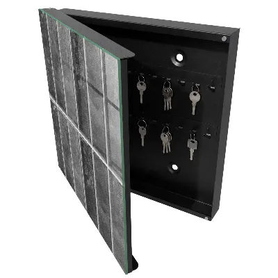 Armoire à clés décorative Carreaux gris