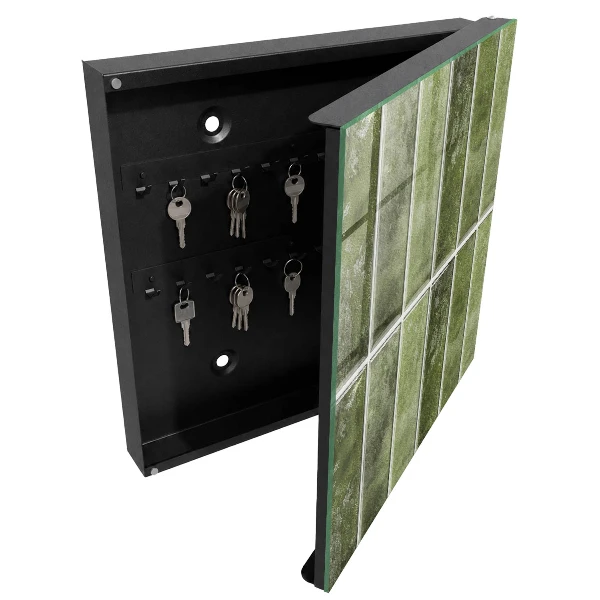 Armoire à clés décorative Carreaux verts