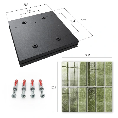 Armoire à clés décorative Carreaux verts