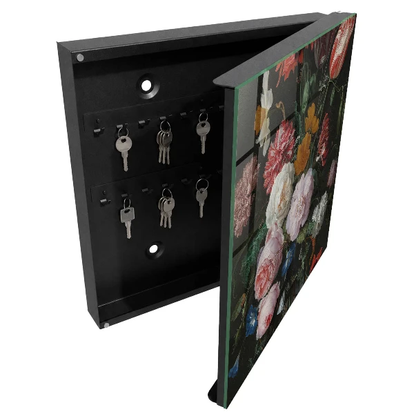 Armoire à clés design Un bouquet de fleurs
