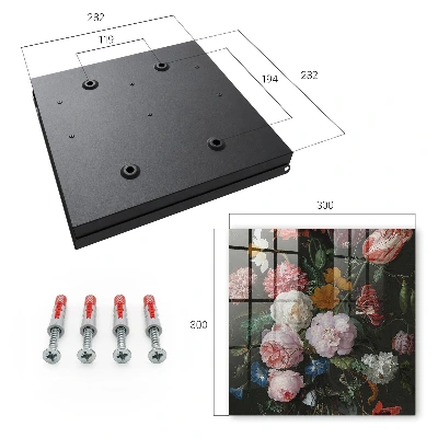 Armoire à clés design Un bouquet de fleurs