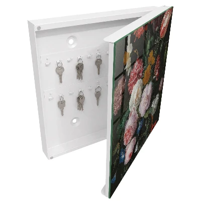 Armoire à clés design Un bouquet de fleurs