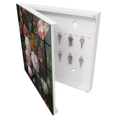Armoire à clés design Un bouquet de fleurs