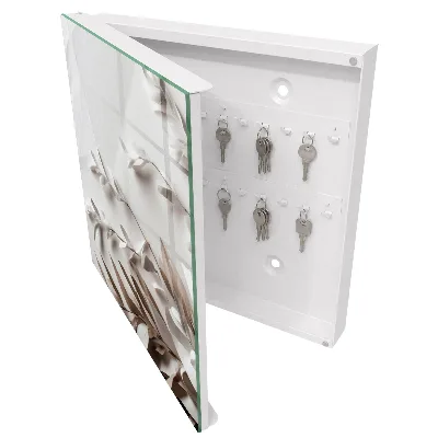 Armoire à clés décorative Feuilles d'élégance