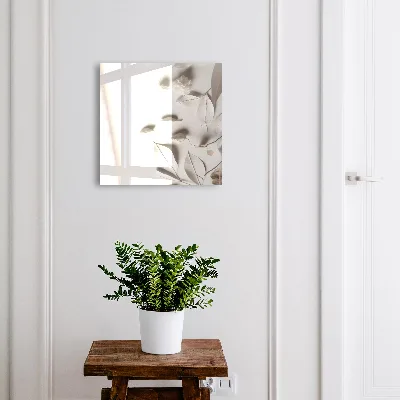 Armoire à clés design Feuilles blanches