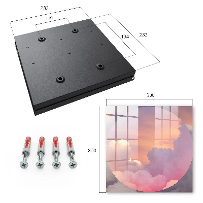 Armoire à clés décorative Nuages ​​éthérés
