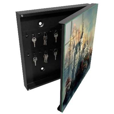 Armoire à clés décorative Château en automne