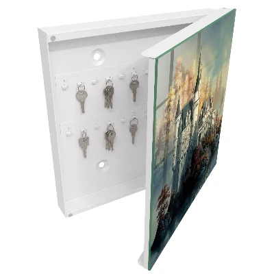 Armoire à clés décorative Château en automne