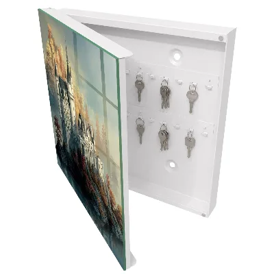 Armoire à clés décorative Château en automne