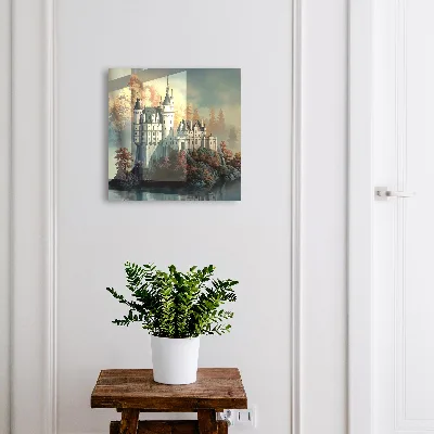 Armoire à clés décorative Château en automne