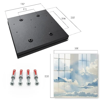 Armoire à clés décorative Nuages ​​dans le ciel