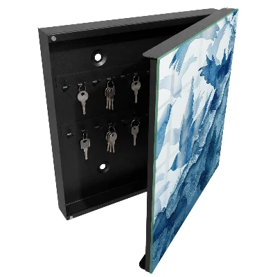 Armoire à clés design Oiseaux à l'aquarelle